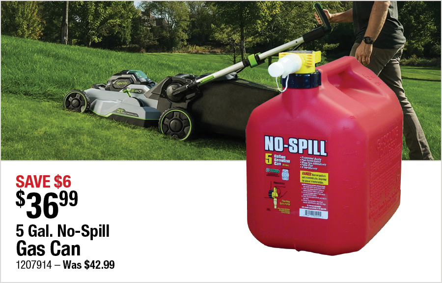 5 Gal. No-Spill Gas Can